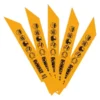 Lame Cobalt 203 Mm Métal DEWALT Pour Scies Sabre Coupe Rapide - 5 Pièces - DT2353