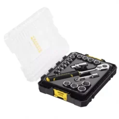 COFFRET DE DOUILLES STAKBOX M - 3/8’’ STANLEY JEU DE 18 PCS - FATMAX - FMMT98102-0
