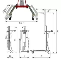 Elévateur STOCKMAN Positionneur Manuel 150 Kg - ME-R2900 -Toit Outils Pro gerbeurs manuels aluminium me r 2900 4