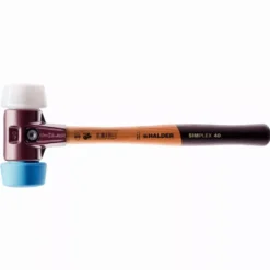 Maillet HALDER SIMPLEX TPE Souple/ Superplastique Avec Boîtier En Fonte Malléable Et Manche En Bois De Haute Qualité - D=50 Mm - 3017.051