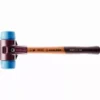 Maillet HALDER SIMPLEX TPE Souple Avec Boîtier En Fonte Malléable Et Manche En Bois - D=60 Mm - 3001.060