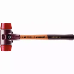 Maillet HALDER SIMPLEX Plastique Avec Boîtier En Fonte Malléable Et Manche En Bois - D=50 Mm - 3006.050