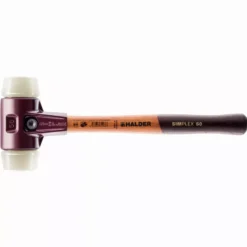 Maillet HALDER SIMPLEX Nylon Avec Boîtier En Fonte Malléable Et Manche En Bois - D=40 Mm - 3008.040