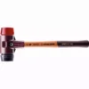 Maillet HALDER SIMPLEX Caoutchouc Chargé / Plastique Avec Boîtier En Fonte Malléable Et Manche En Bois - D=60 Mm - 3026.060