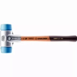 Maillet HALDER SIMPLEX TPE Souple Avec Boîtier En Aluminium Et Manche En Bois - D=60 Mm - 3101.060
