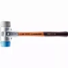 Maillet HALDER SIMPLEX TPE Souple / TPE Moyen Avec Boîtier En Aluminium Et Manche En Bois - D=60 Mm - 3113.060