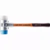 Maillet HALDER SIMPLEX TPE Souple / Superplastique Avec Boîtier En Aluminium Et Manche En Bois De Haute Qualité - D=60 Mm - 3117.060