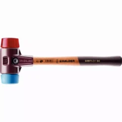 Maillet HALDER SIMPLEX TPE Souple / Plastique Avec Boîtier En Fonte Malléable Et Manche En Bois - D=30 Mm - 3016.030