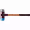 Maillet HALDER SIMPLEX TPE Souple / Métal Doux Avec Boîtier En Fonte Malléable Et Manche En Bois - D=50 Mm - 3019.050