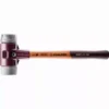 Maillet HALDER SIMPLEX TPE Moyen / Métal Doux Avec Boîtier En Fonte Malléable Et Manche En Bois - D=50 Mm - 3039.050
