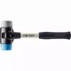 Maillet HALDER SIMPLEX TPE Souple / TPE Moyen Avec Boîtier En Fonte Malléable Renforcée Et Manche En Fibre De Verre - D=40 Mm - 3713.040