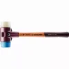 Maillet HALDER SIMPLEX TPE Souple / Nylon Avec Boîtier En Fonte Malléable Et Manche En Bois - D=50 Mm - 3018.050
