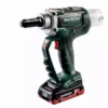 Riveteuse NP 18 LTX BL 5.0 METABO 2 Batt. LiHD 4,0 Ah + Charg. ASC 55 + Coffret MetaBox - 619002800