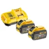 DeWALT Pack 2 Batteries XR Flexvolt 18V/54V 12Ah/4Ah Li-Ion + Chargeur - DCB118Y2-QW