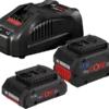 Pack Batterie BOSCH 1 Batterie ProCore 18V 4.0 Ah + 1 Batterie ProCore 5.5 Ah + Chargeur GAL 1880 CV - 1600A0214A