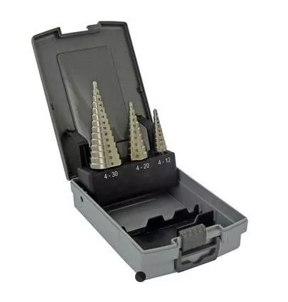 Coffret 3 Forets HSS Conique étage Ø4>30 Mm TIVOLY - 11448670001 1 Coffret 3 Forets HSS Conique étage Ø4>30 Mm TIVOLY - 11448670001